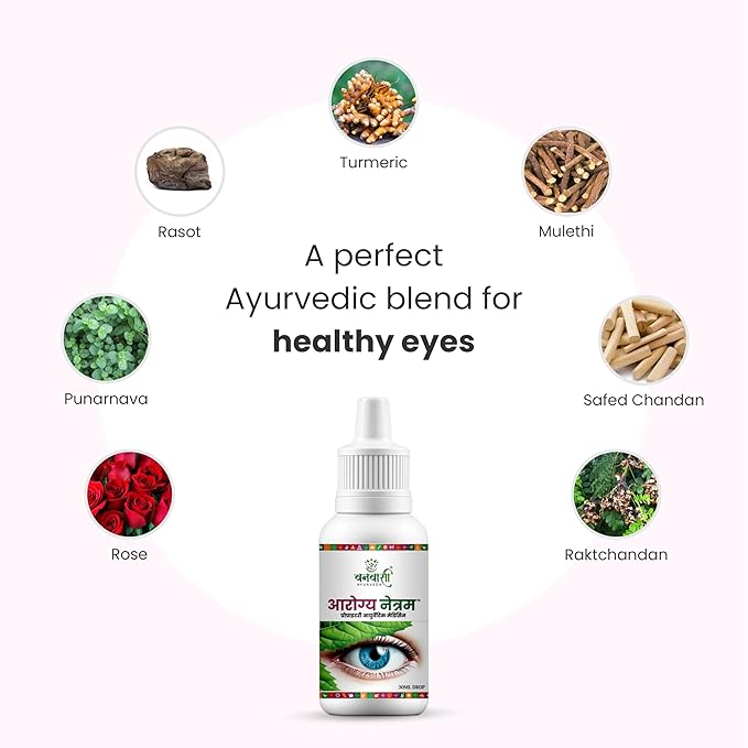 Arogya Netram Eye Drop 30ml | Herbal Eye wellness Eye Care with Turmeric, Mulethi, Punarnava & Rose | Natural Eye Comfort & Hydration - Image 4